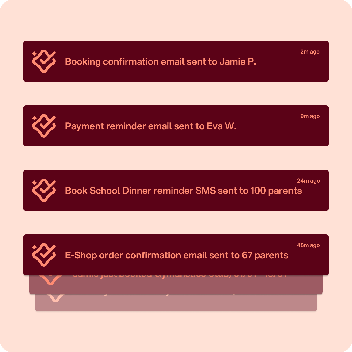 Automated communications to parents with MagicBooking