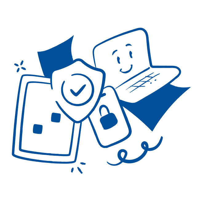 Key features illustration in The Play Professionals branded colour