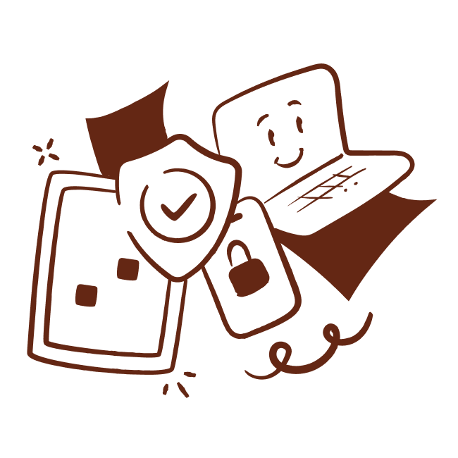 Key features illustration in Roar Kids branded colour